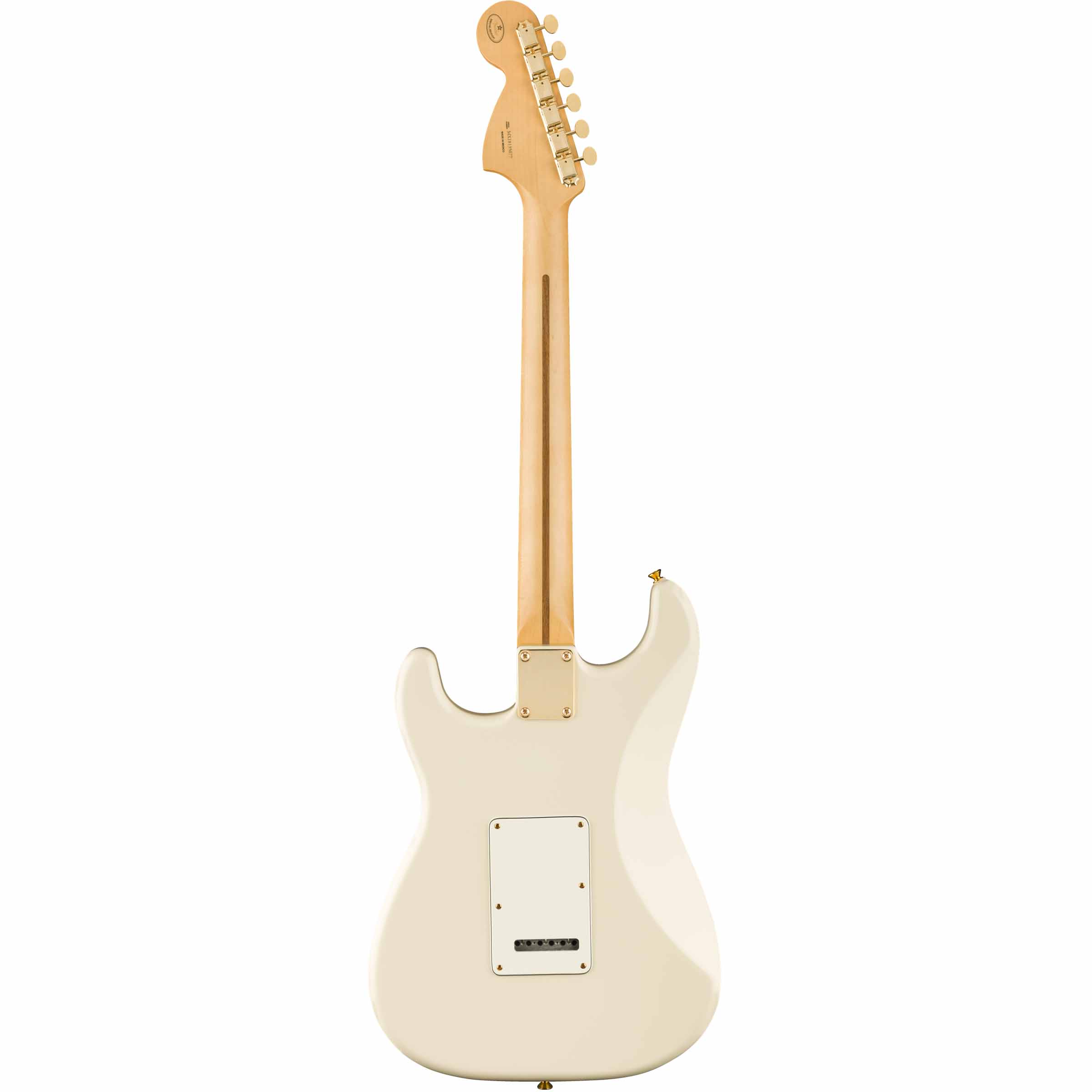 Guitarra Eléctrica Fender Limited Edition Mahogany Blacktop Stratocaster Hhh,  Pau Ferro Fingerboard, Olympic White With Gold Hardware 0147902505